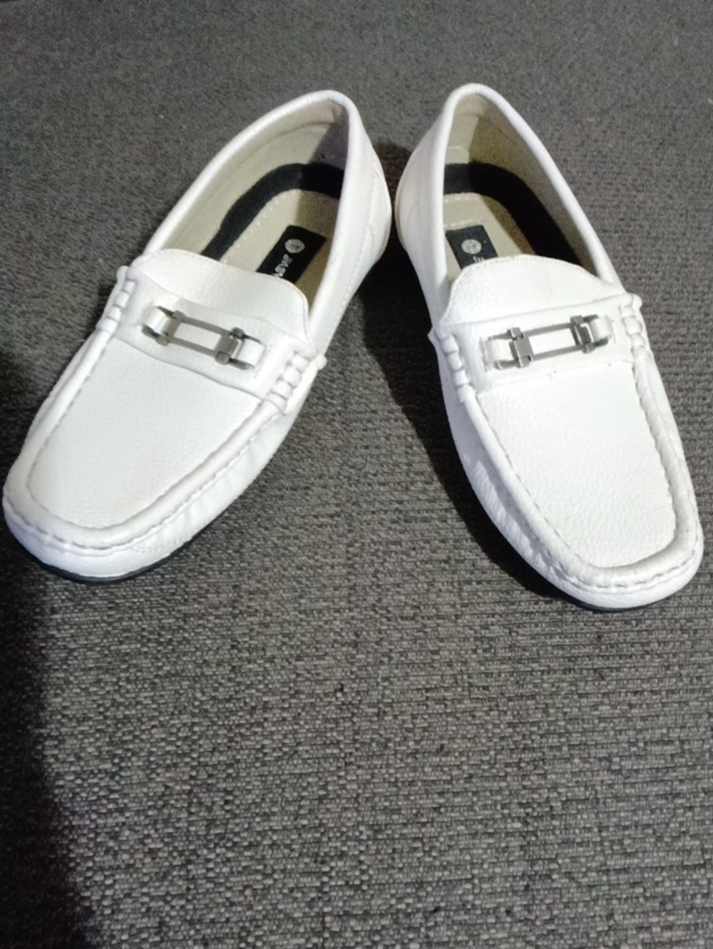 NWOT Boy White Casual Slip-On Loafers
